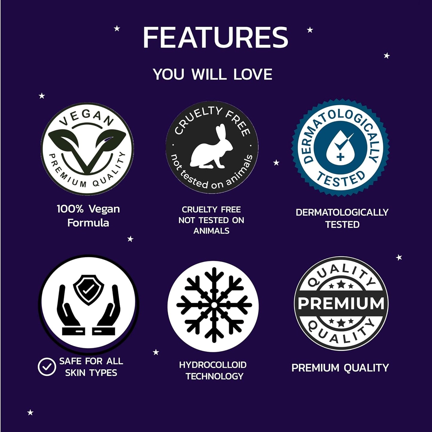 LYIO MAGICAL PATCH – 36 Ultra-Thin Blemish Dots | Breathable Hydrocolloid Patches, Gentle on All Skin Types for Clearer-Looking Skin, Invisible Under Makeup