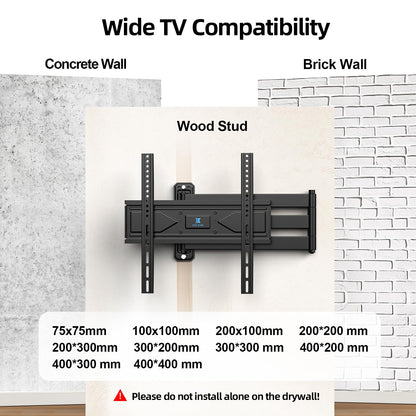 USX STAR Corner TV Wall Mount Long Arm TV Mount Bracket for 37-84 Inch TVs, Full Motion TVs Wall Mounts with 32” Articulating Arms Extension & Tilt & Swivel, Max VESA 600x400mm, Holds up to 100 lbs