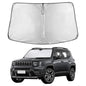EcoNour Car Windshield Sunshade | Blocks 99% Heat & Keeps Interior Cool | Universal Fits Cars, SUVs, Trucks | Automotive Sun Screen, Visor & Car Accessories for Summer | Medium (64x32 Inches)