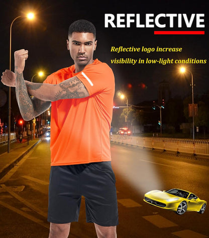 Boyzn 1er, 3er, 5er oder 7er Pack Herren-Trainings-Laufshirts, Dry Fit feuchtigkeitsableitendes T-Shirt, Gym Sport Kurzarm-T-Shirts
