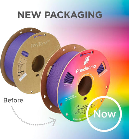 Polymaker Panchroma Mattes PLA Filament, Holzkohlschwarz 1.75mm 1kg 3D-Druck Filament, Früher Polyterra Matt, Passend für die meisten FDM 3D-Drucker, 1kg Spule (2.2lbs)