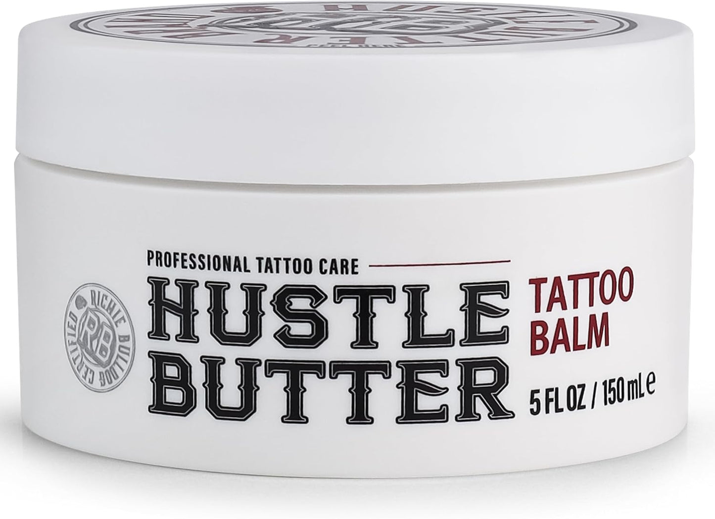 Hustle Butter Tattoo Aftercare 142g Tattoo Balsam, heilt + schützt neue Tätowierungen und verjüngt ältere Tätowierungen – 100% vegane Tattoo Creme ohne Petroleum