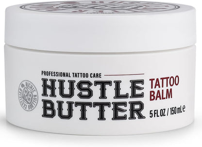 Hustle Butter Tattoo Aftercare 142g Tattoo Balsam, heilt + schützt neue Tätowierungen und verjüngt ältere Tätowierungen – 100% vegane Tattoo Creme ohne Petroleum