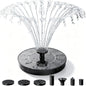 AISITIN Solar Fountain Pump with 6 Nozzles, 2026 Solar Bird Bath Fountains, Upgraded Floating Solar Water Fountain for Garden, Pond, Pool & Outdoor
