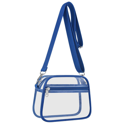 Clear Bag for Stadium Events Clear Sports Fan Handbags Purses with Adjustbale Strap for Concerts Festivals Game Day