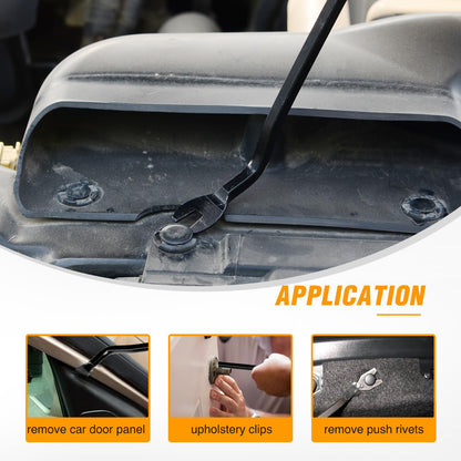 GOOACC 5PCS Auto Trim Removal Tool Kit No-Scratch Pry Tool Kit for Car Door Clip Panel & Audio Dashboard Dismantle -5PCS