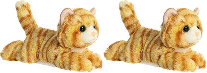 Aurora® Adorable Mini Flopsie™ Ginger Cat™ Stuffed Animal - Mini Companions Ready for Playful Adventures - for Kids All Ages, Toddlers, Adults, and Families - Orange 8 Inches
