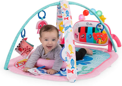 Baby Einstein 4-in-1 Kickin' Tunes Musik- und Sprachspielmatte und Klavier-Bauchlage-Aktivitätsmatte