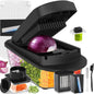 8 Blade All-in-1 Vegetable Chopper Mandoline Slicer with Container, Food Chopper, Onion Chopper, Veggie Cutter for Salad, Kitchen Gadgets Accessories Essentials, White