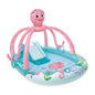 Intex 96" x 78" x 28" Inflatable Jungle Adventure Play Center Spray Kiddie Pool - Backyard Kids Water Slide, Outdoor Blow-Up Splash Pad for Toddlers