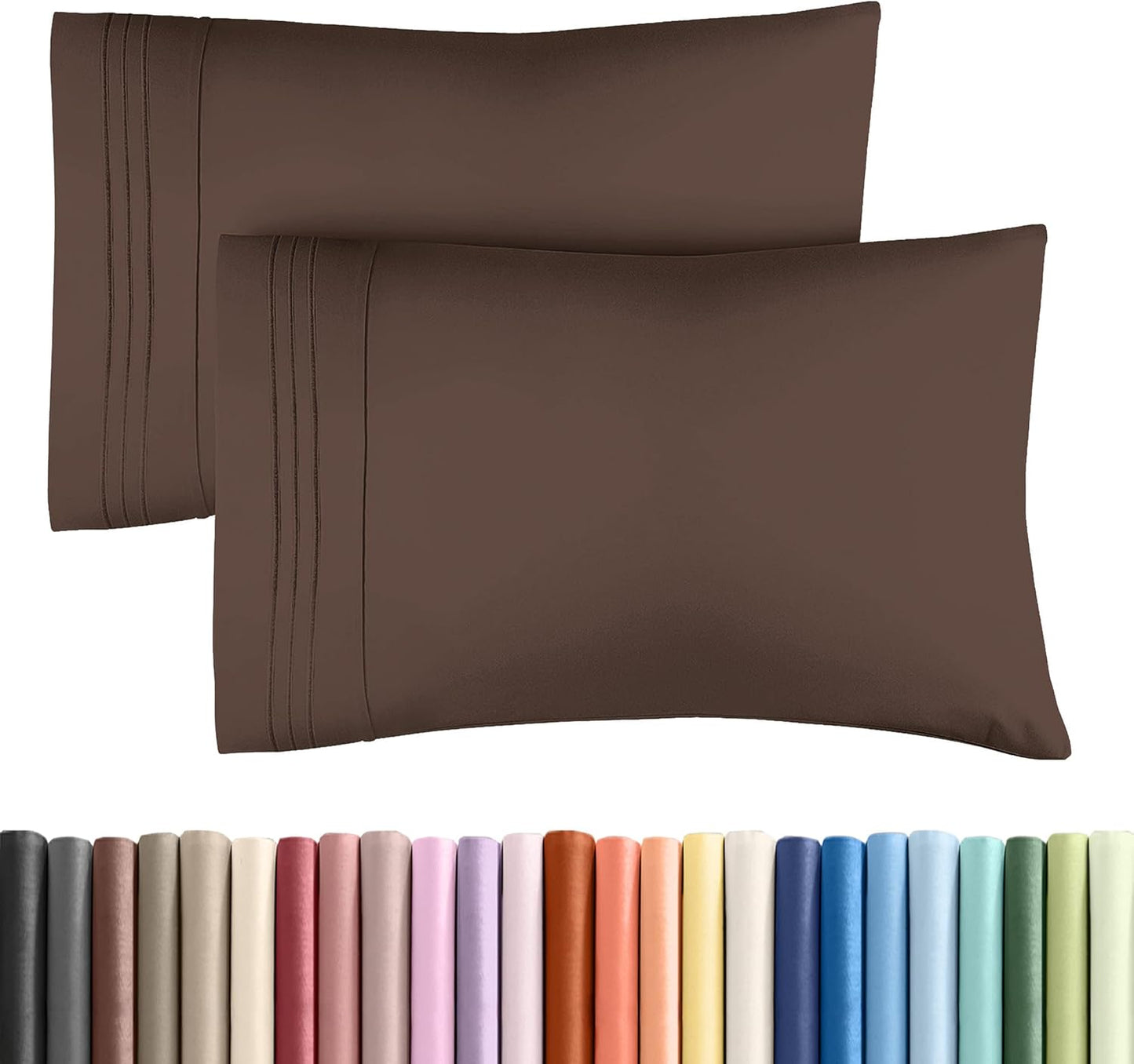 Queen16 - Brown2-Pack Pillowcases