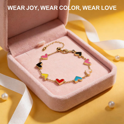 AICase 18K Gold Plated Clover Bracelet Dupes Gold/White/Black Bracelet Set for Women Flower Leaf Lucky Clover Bracelets Trendy Jewelry Birthday Gifts for Women/MoM/Friends