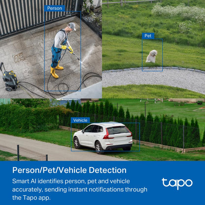 Tapo 1080P Outdoor Wired Pan/Tilt Security Wi-Fi Camera, 360° View, Motion Tracking, Works with Alexa & Google Home, Night Vision, Free AI Detection, Cloud & SD Card Storage(up to 512GB), Tapo C500…