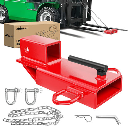 Nilight Anti-Theft Shackle Hitch Receiver 2Inch 45000 LBs Breaking Strength 3/4" Anti-Theft D Ring Shackle 5/8" Trailer Hitch Lock Pin Heavy Duty Solid Towing Kit for Trucks Off Road (Black)
