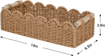 CubesLand Paper Rope Scalloped Edge Toilet Paper Storage Basket Review