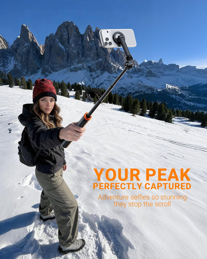 EUCOS 62" Handy-Stativ, Stativ für iPhone und Selfie-Stick mit Fernbedienung, ausziehbarer Handy-Ständer und ultimativer Handy-Halter, robustester Handy-Ständer, kompatibel mit iPhone/Android