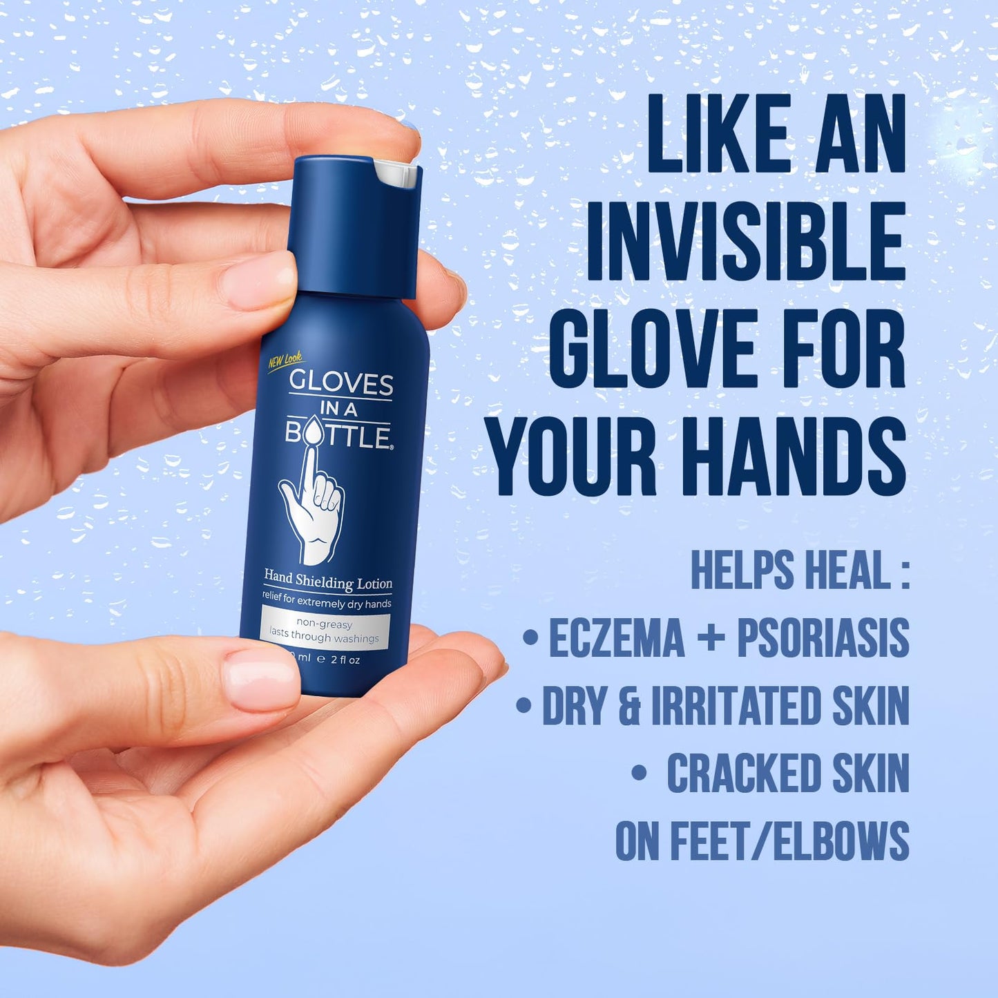 Gloves In A Bottle Shielding Lotion for Dry Itchy Skin, 2 ounce (Pack of 24)