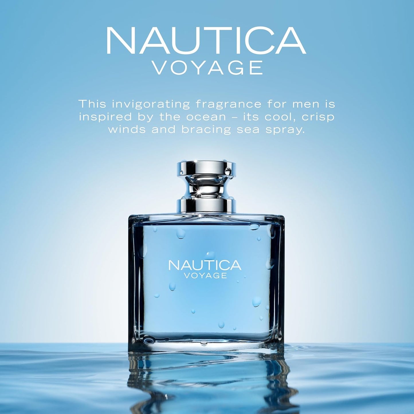 Nautica Voyage Eau de Toilette – Noten von Apfel, Zedernholz, Mimose, Herrenparfum, lang anhaltend, Alltagsduft, 100ml