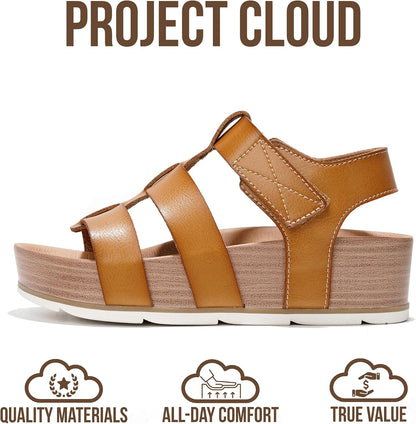 Step into Comfort: Project Cloud Platform Sandals for Women