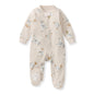Burt's Bees Baby Boys Sleep and Play Pajamas, 100% Organic Cotton, One-piece PJs, Diagonal Zip Up Loose Fit Footie