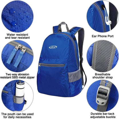 G4Free 20L Lightweight Packable Backpack Foldable Travel Hiking Daypack for Men and Women