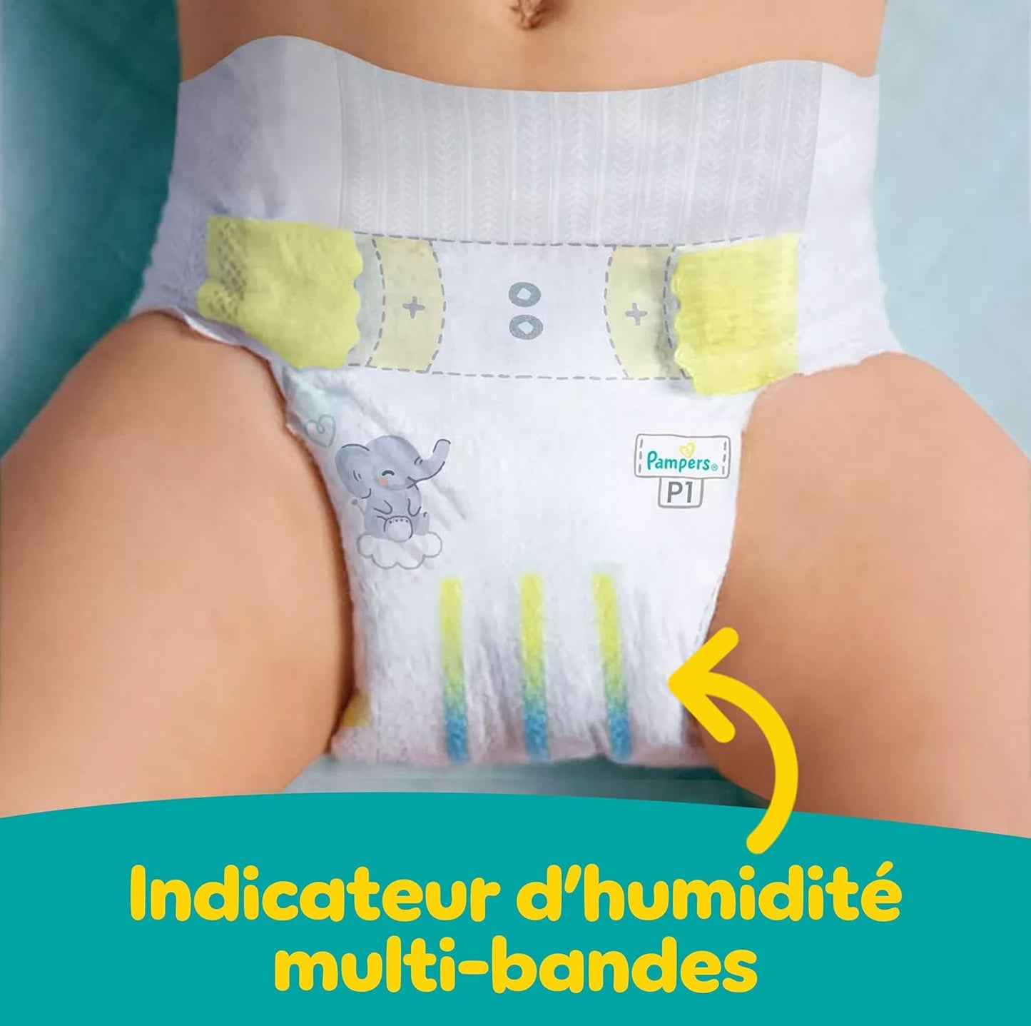 Pampers Swaddlers Windeln, Größe 0 (bis 4,5 kg), 84 Stück, Saugfähig, Hält Babys trocken und bequem, Hautverträgliche Einwegwindel