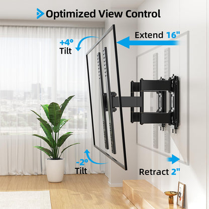 Supcline Ultra Slim TV Wall Mount for 42 to 100 inch Flat & Frame TVs Only, 0.31” Low Profile Flat to Wall TV Mount, Micro Gap Wall Mount tv Bracket, Hold up to 176 lbs, Blends in Any Interior