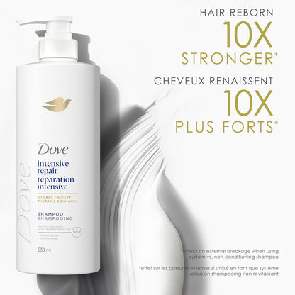 Dove Intensive Repair Shampoo für geschädigtes Haar mit flüssiger Bio-Protein-Pflege, 828 ml