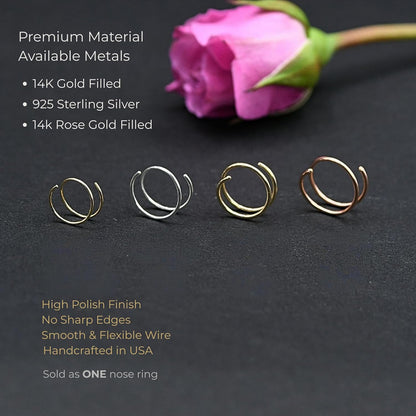 LUCKYJEWUS 14k Gold Filled Nose Ring Review: A Dainty yet Statement-Making Piece
