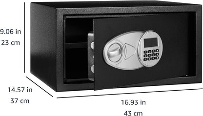 Secure Your Valuables with the Amazon Basics Steel Security Safe Box