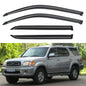 Window Visors Rain Guards for 2015-2026 Ford F150 SuperCrew & 2017-2026 F-150 Raptor F250 F350 F450 F550 Super Duty Crew Cab, Out-Channel Window Vent Deflectors Visors Shades Protectors