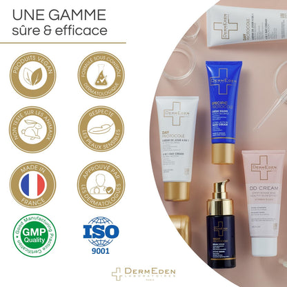 DERMEDEN DermEden Laboratories - Light Mattifying Face Cream - 50 ml - Pro-Collagen inducing treatment - Advanced Anti-aging Moisturizer - Mattifying - Effectiveness tested - French manufacturing
