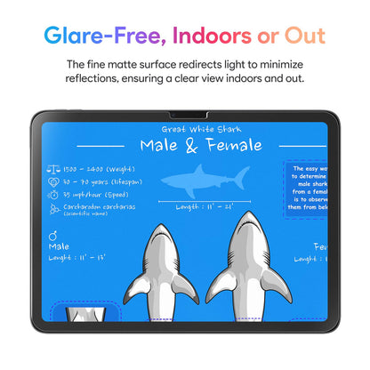 KCT 2 Pack Paperfeel Glass Screen Protector Compatible with iPad Air 13 Inch M4/M3/M2 (2026/2025/2024), Matte Surface, Tempered Glass with Bubble-Free Installation Tray
