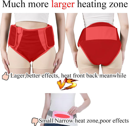 Buttock Lower Abdomen Belly Hip Heating Pad Massage Brace Period Heating Pad Massager Electric Back Abdomen or Belly Massage Pad Menstrual Buttock Belly Pain Relief, Shape Shorts ab Machine