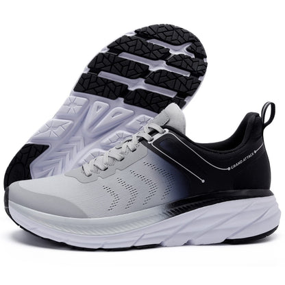 Grand Attack Men's Road Running Walking Shoes | Max Cushioned Comfort | Durable Non-Slip | Breathable Athletic Tennis Cross-Training Sneakers