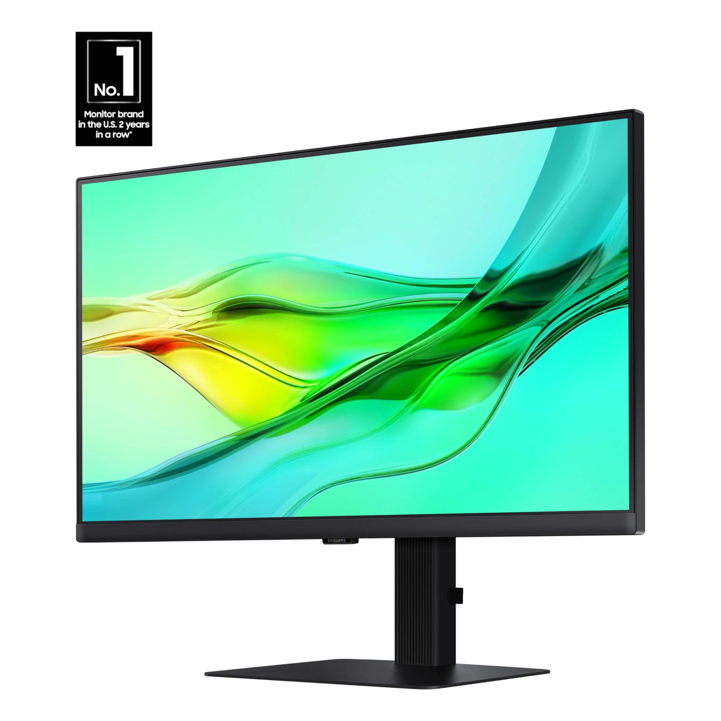 SAMSUNG 27" ViewFinity S6 (S60UD) Series QHD High Resolution Computer Monitor, 100Hz, HDR10, USB-C, Built-In LAN Port, Daisy Chain Support, Easy Setup, Height Adjustable Stand, LS27D606UANXGO, 2024