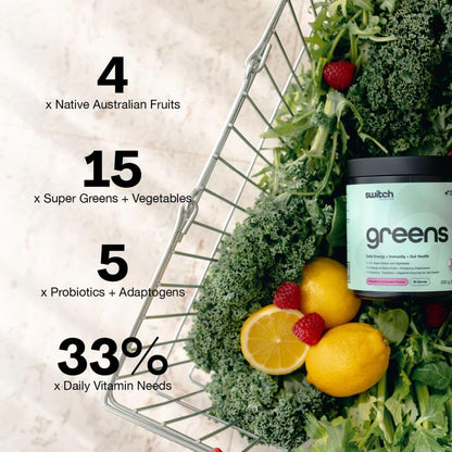 Switch Nutrition Greens 50 Serves Mango Passionfruit flavour