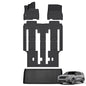 GINOWY-Floor Mats for Toyota 4Runner 1996-2002,1st+2nd Row,TPE All Weather Car Mats Custom Fit Rubber Floor Liners Car Accessories for Toyota 4Runner