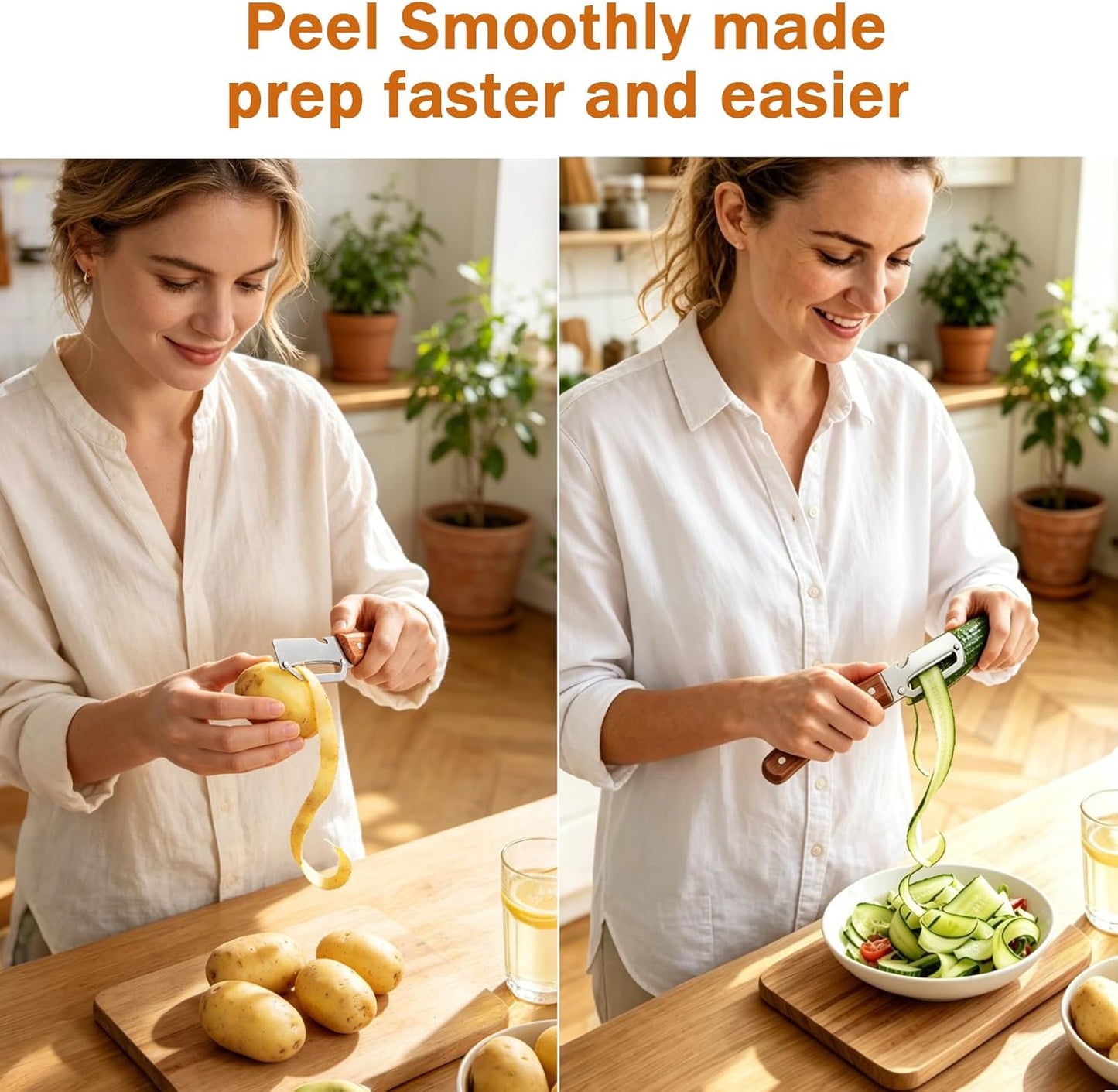 3 PCS Peeler with Wooden Handle: A Simple yet Effective Kitchen Tool