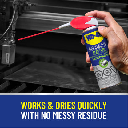 WD-40 Specialist Kontaktspray mit Smart Straw, entfernt Öl, Schmutz, Flussmittelrückstände und Kondenswasser von Elektronik, schnell trocknende Formel in Industriestärke, 155 g, Einzeldose
