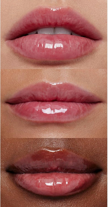 e.l.f. Glow Reviver Lip Oil, Pflegendes getöntes Lippenöl für ein hochglänzendes Finish, angereichert mit Jojobaöl, vegan & tierversuchsfrei, Rose Envy