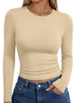 Trendy Queen Womens Long Sleeve T Shirts Fall Fashion Basic Y2K Tops 2026