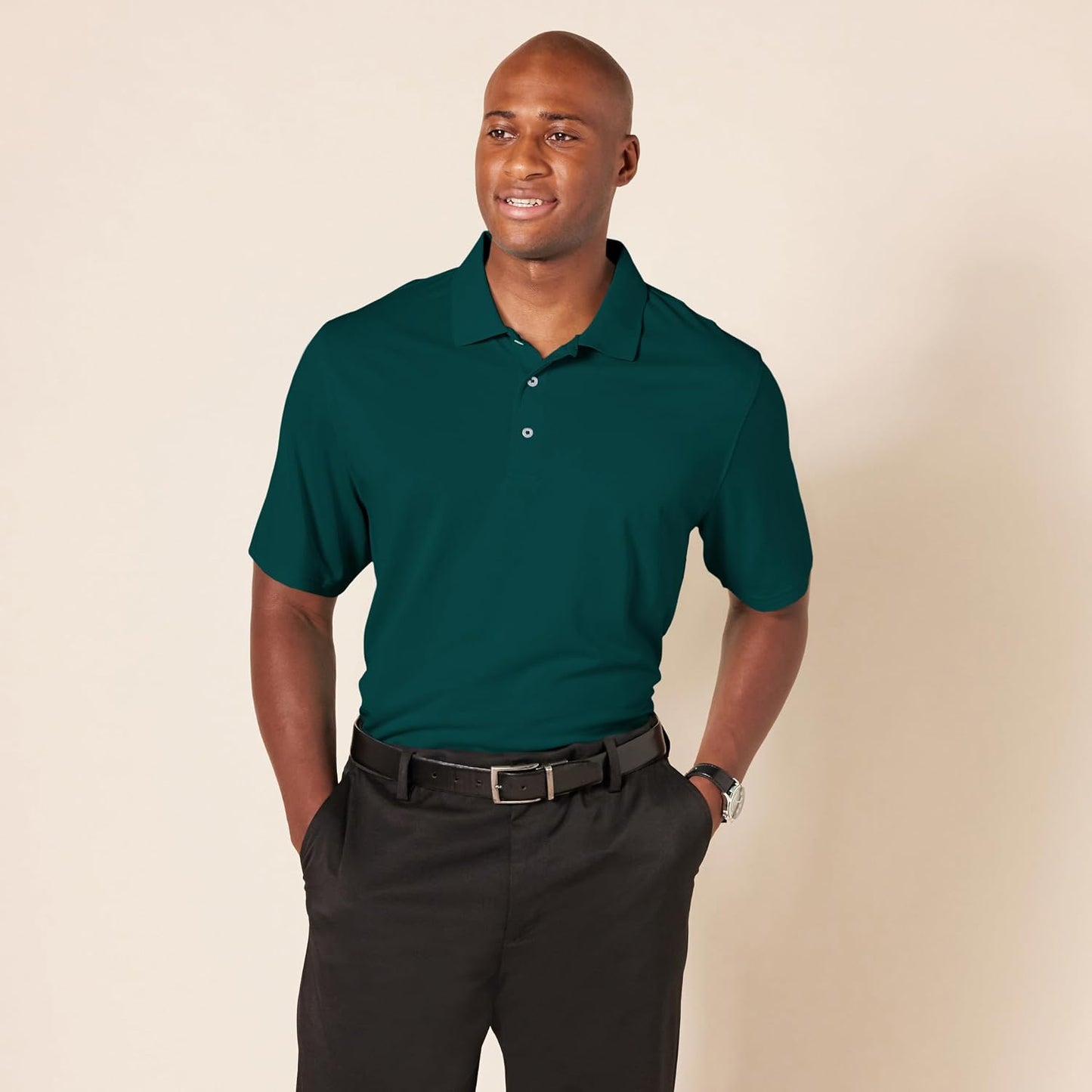 Amazon Essentials Mens Regular-Fit Quick-Dry Golf Polo Shirt (Available in Big & Tall)