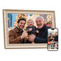 Frameo 10.1 Inch WiFi Digital Picture Frame, Smart Cloud Electronic Photo Frame with HD IPS Touch Screen Slideshow 32GB Memory Auto-Rotate Wall Mount, Share Photos/Videos from Phone - Gifts for Mom