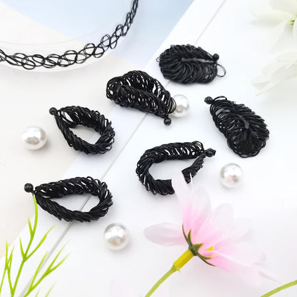6 PCS 90s Tattoo Stretch Jewelry Girls Chokers Elastic Necklace Kit Stretchy Gothick Vintage Choker Jewelry for 90s or 2000s Themed Parties (Black)