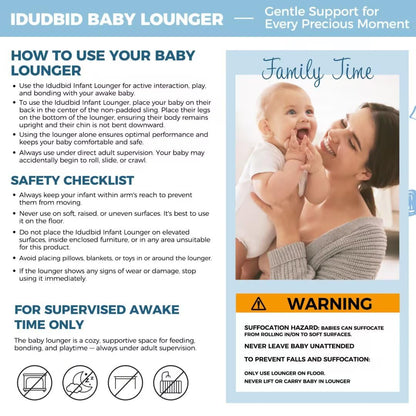 Baby Lounger & Snuggle Nest for Newborn 0-24 Months, Baby Nest Supervised Breathable Cotton for Newborn, Breathable Portable Infant Lounnger for Travel and Home, Pink (Lounger Cover Included)
