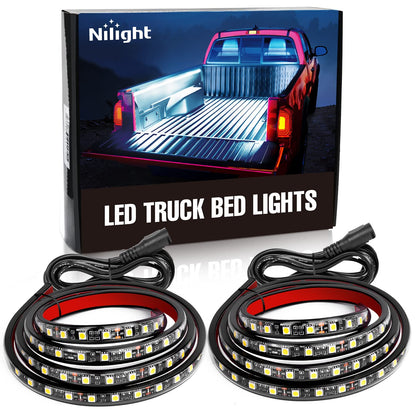 Nilight 4Pcs Car Underglow Neon Accent Strip Lights 252 LEDs RGB 8 Color Sound Active Function Music Mode with Wireless Remote Control Underbody Light Strips for Cars Van SUV Truck