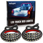 Nilight 4Pcs Car Underglow Neon Accent Strip Lights 252 LEDs RGB 8 Color Sound Active Function Music Mode with Wireless Remote Control Underbody Light Strips for Cars Van SUV Truck