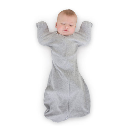 SwaddleDesigns Swaddle Sack with Arms Up Half-Length Sleeves and Mitten Cuffs,