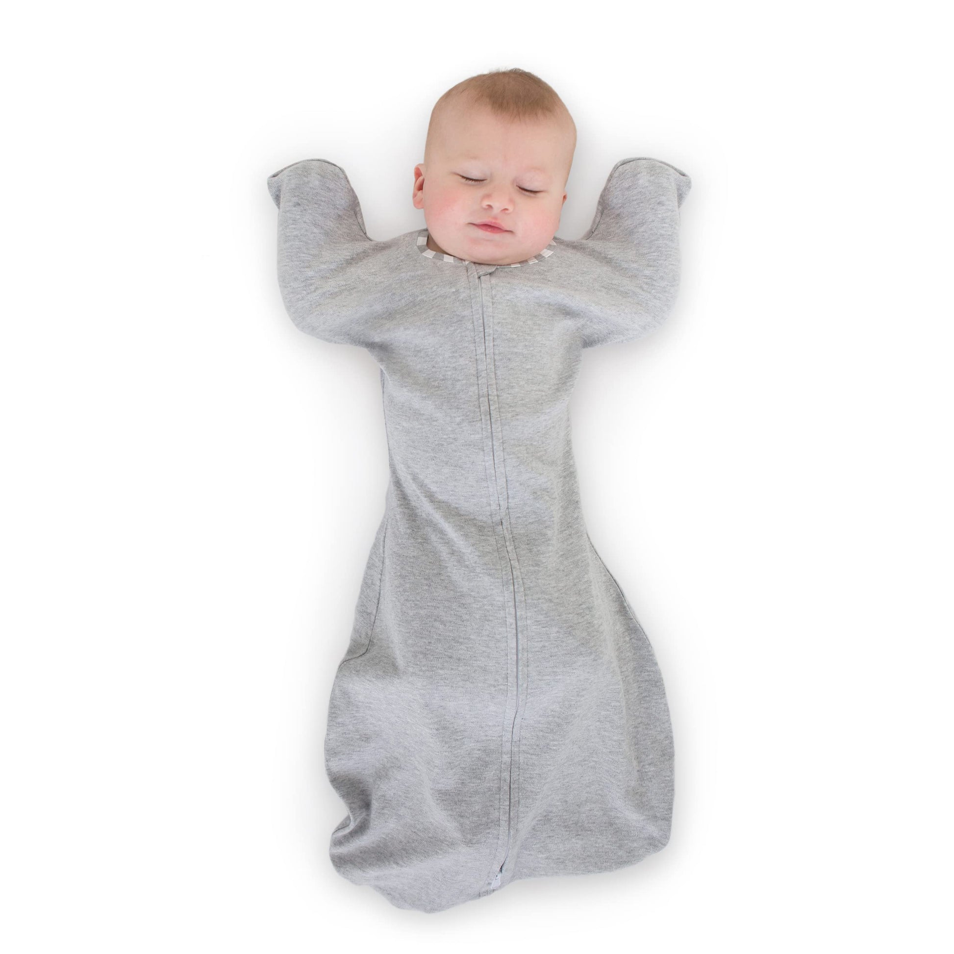 SwaddleDesigns Swaddle Sack with Arms Up Half-Length Sleeves and Mitten Cuffs,